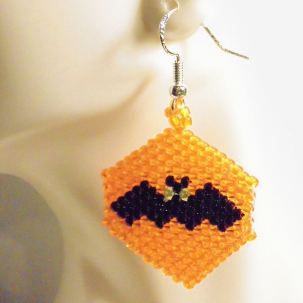 Halloween Bat Earrings